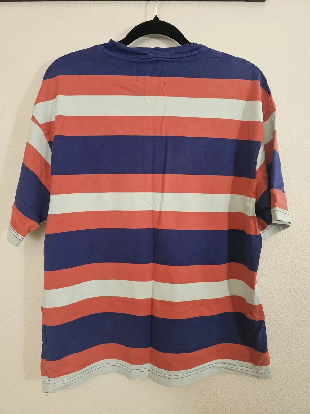 Jordan Men's Short Sleeve Tee Navy Blue and Red